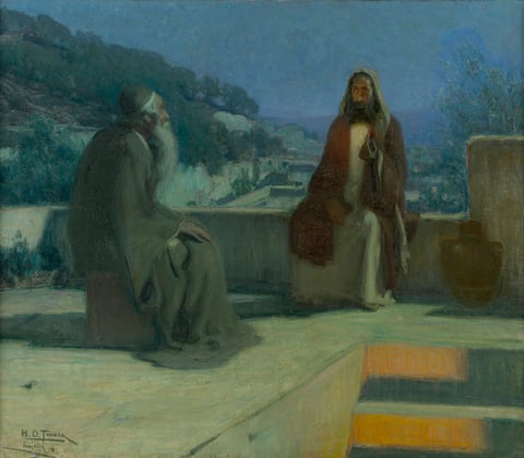 Nicodemus Visiting Jesus by Henry Ossawa Tanner