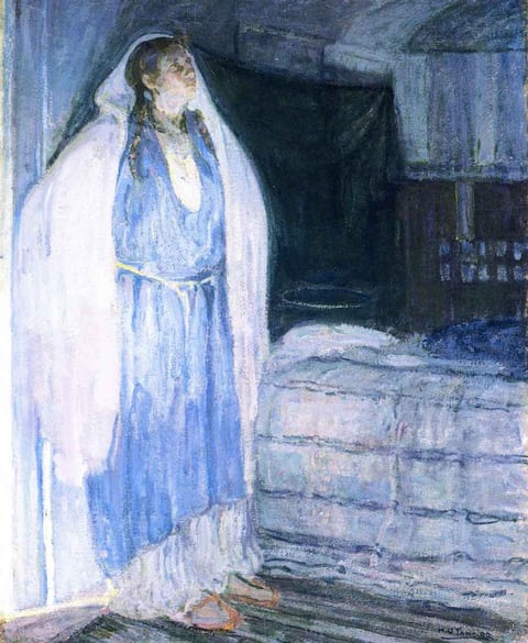 Virgin and Child by Henry Ossawa Tanner