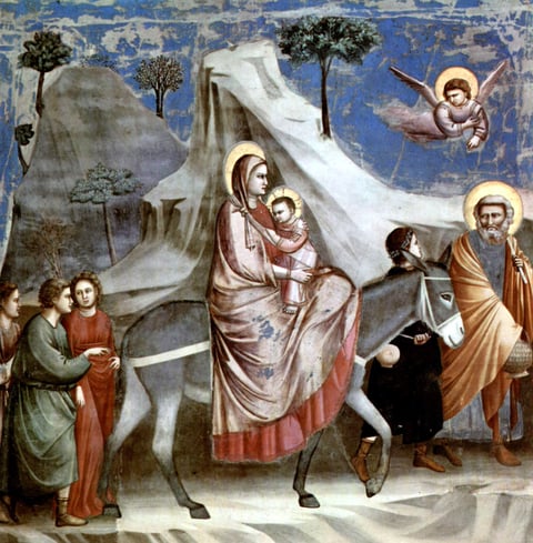 The Flight into Egypt by Giotto
