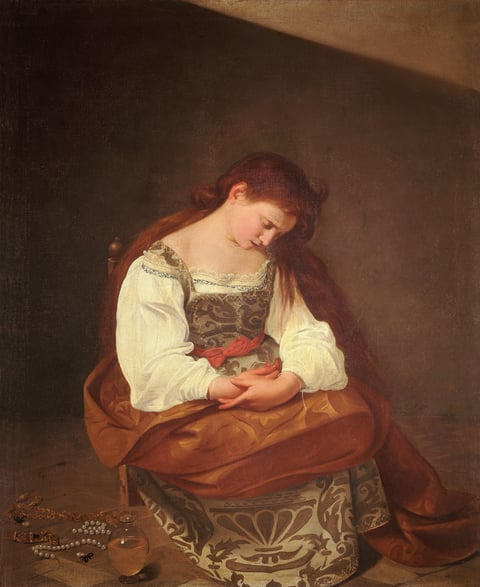 Penitent Magdalene by Caravaggio