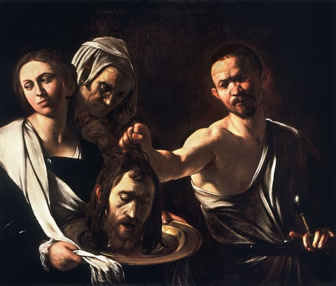 Salome Receives the Head of John the Baptist by Caravaggio