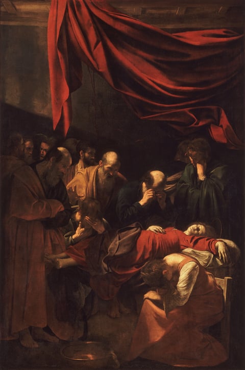 Death of the Virgin by Caravaggio