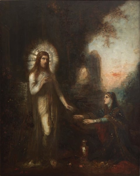 Christ and Mary Magdalene (Noli me tangere) by Gustave Moreau