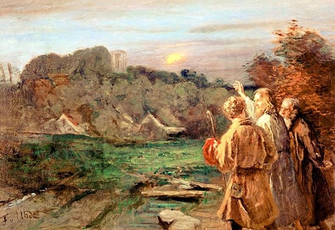 The Road to Emmaus by Fritz von Uhde