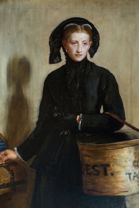 A Widow’s Mite by John Everett Millais