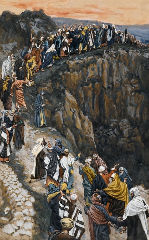 James Tissot, The Brow of the Hill near Nazareth (1886–1896)