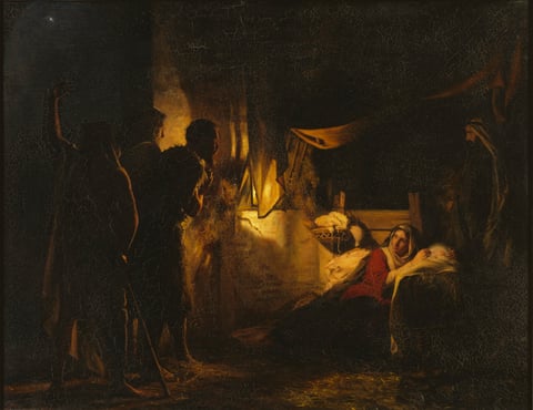 The Adoration of the Shepherds by Carl Bloch
