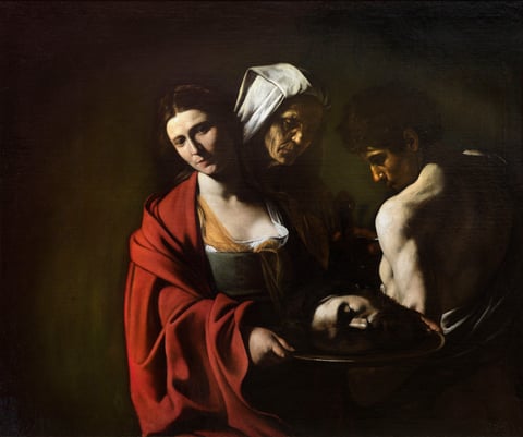 Salome with the Head of John the Baptist by Caravaggio
